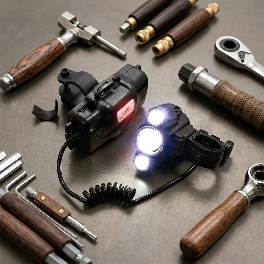 Luz Led Triple Con Compartimento De Batería